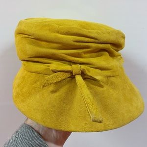 Vintage velvet textured hat from Bonwit Teller